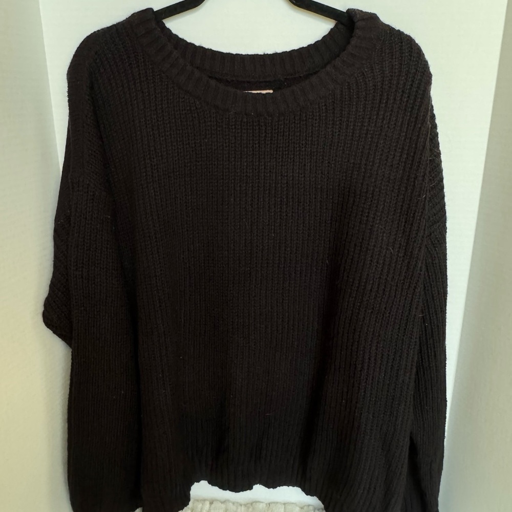 Cozy Black Knit Sweater